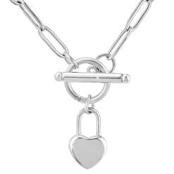 So Charm Bijoux Collier Et Pendentif<Collier Femme So Charm - B3229- - Collier Coeur é Argent