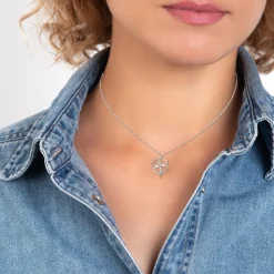 So Charm Bijoux Collier Et Pendentif<Collier Femme So Charm - BD4096- - Collier Trèfle é Argent