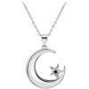 So Charm Bijoux Collier Et Pendentif<Collier Femme So Charm - BD3300-ARGENT-DIAMANT-NOIR - Collier Mode Argenté