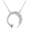 So Charm Bijoux Collier Et Pendentif<Collier Femme So Charm - BD3301-ARGENT-DIAMANT-NOIR - Collier Mode Argenté