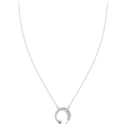 So Charm Bijoux Collier Et Pendentif<Collier Femme So Charm - BD3301-ARGENT-DIAMANT-NOIR - Collier Mode Argenté