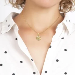 So Charm Bijoux Collier Et Pendentif<Collier Femme So Charm - BD2034-DORE-COLLIER-DIAMANT - Collier Mode Doré
