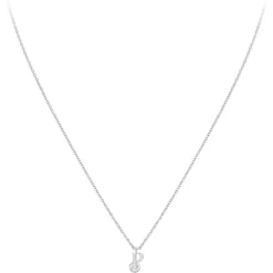So Charm Bijoux Collier Et Pendentif<Collier Femme So Charm - B1498-P - Collier Initiale Argenté