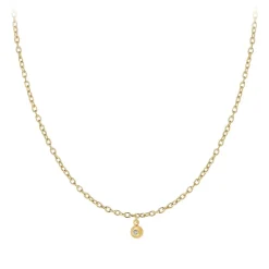 So Charm Bijoux Collier Et Pendentif<Collier Femme So Charm - BD2382-DORE-DIAMANT - Collier Mode Doré