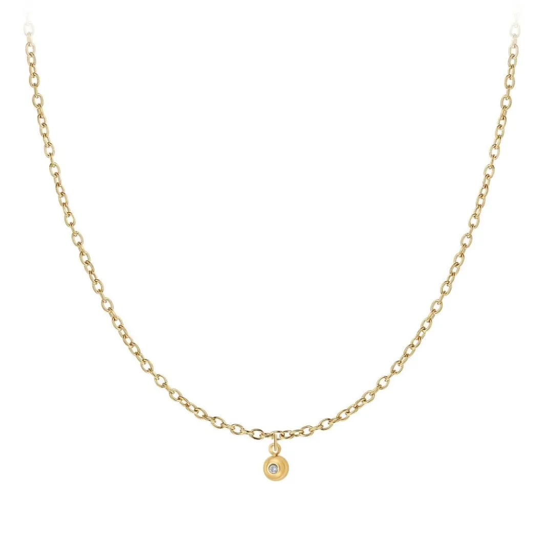 So Charm Bijoux Collier Et Pendentif<Collier Femme So Charm - BD2382-DORE-DIAMANT - Collier Mode Doré