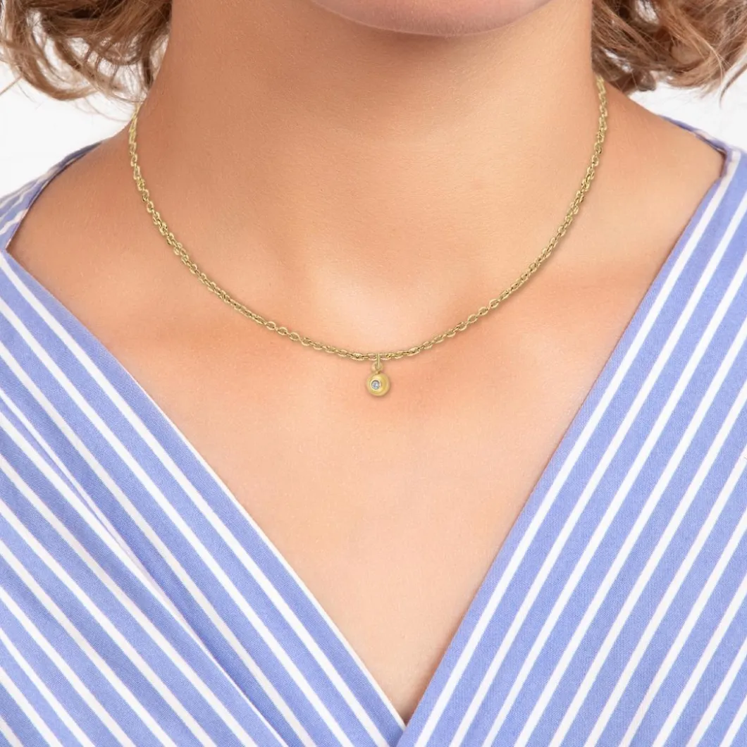 So Charm Bijoux Collier Et Pendentif<Collier Femme So Charm - BD2382-DORE-DIAMANT - Collier Mode Doré