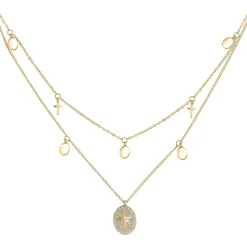 So Charm Bijoux Collier Et Pendentif<Collier Femme So Charm - B2222-DORE - Collier Mode Doré