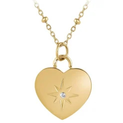 So Charm Bijoux Collier Et Pendentif<Collier Femme So Charm - BD4097-DORE - Collier Coeur Doré
