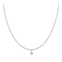 So Charm Bijoux Collier Et Pendentif<Collier Femme So Charm - BD2382-ARGENT-DIAMANT - Collier Mode Argenté