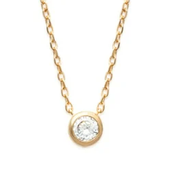 Maison de la Bijouterie Collier Et Pendentif<Collier Femme solitaire plaqué or 40cm UWZ4W040