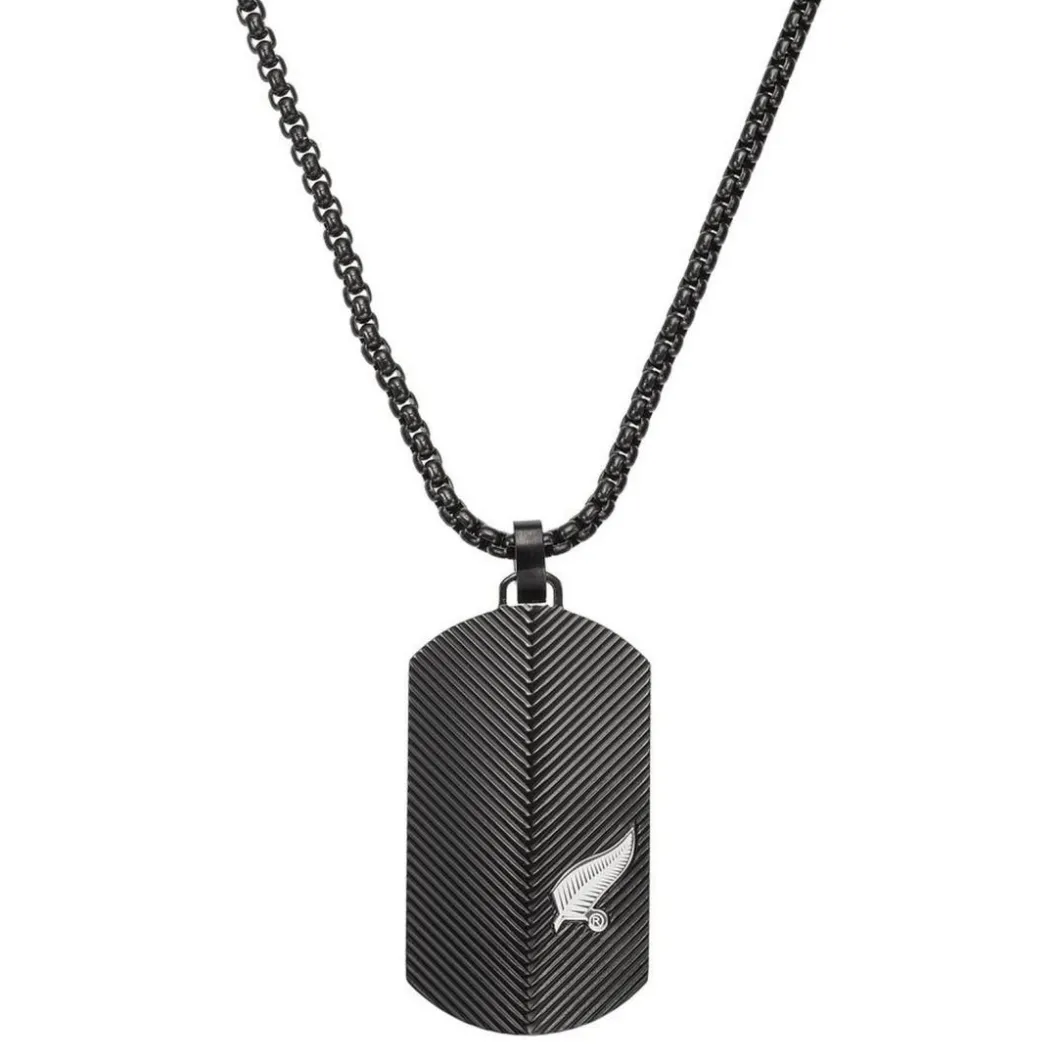 All Blacks Bijoux Collier Et Pendentif<Collier Homme - 682400 Acier Couleur Noir
