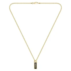 Boss Bijoux Collier Et Pendentif<Collier Homme Kassy Emblem - 1580678 Acier Doré