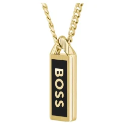 Boss Bijoux Collier Et Pendentif<Collier Homme Kassy Emblem - 1580678 Acier Doré