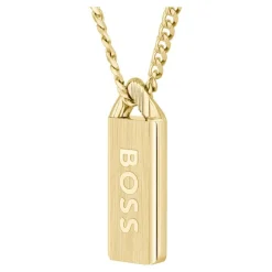 Boss Bijoux Collier Et Pendentif<Collier Homme Kassy Emblem - 1580678 Acier Doré