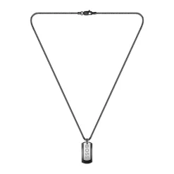 Boss Bijoux Collier Et Pendentif<Collier Homme Devon - 1580577 Acier Noir