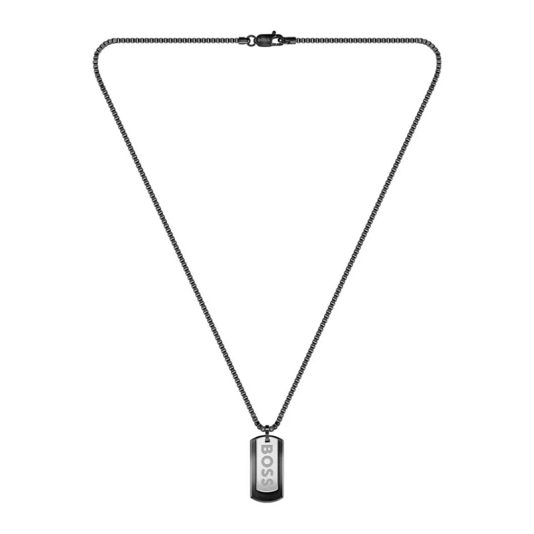 Boss Bijoux Collier Et Pendentif<Collier Homme Devon - 1580577 Acier Noir
