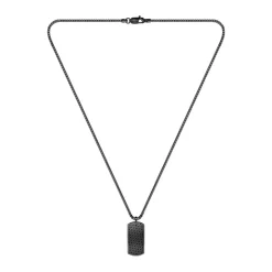 Boss Bijoux Collier Et Pendentif<Collier Homme Devon - 1580577 Acier Noir