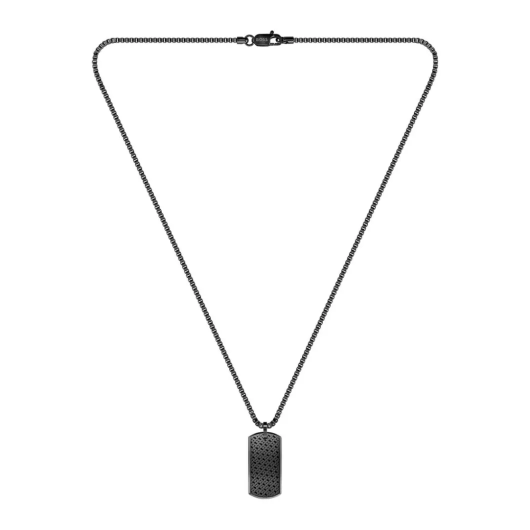 Boss Bijoux Collier Et Pendentif<Collier Homme Devon - 1580577 Acier Noir