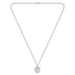 Boss Bijoux Collier Et Pendentif<Collier Homme Double B Coin-1580761 Acier Argent