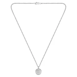 Boss Bijoux Collier Et Pendentif<Collier Homme Double B Coin-1580761 Acier Argent