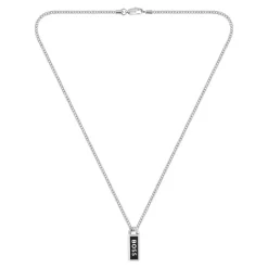 Boss Bijoux Collier Et Pendentif<Collier Homme Kassy Emblem - 1580677 Acier Argent
