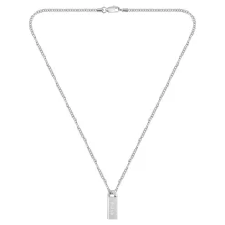 Boss Bijoux Collier Et Pendentif<Collier Homme Kassy Emblem - 1580677 Acier Argent