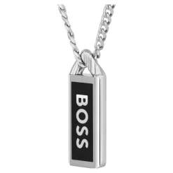 Boss Bijoux Collier Et Pendentif<Collier Homme Kassy Emblem - 1580677 Acier Argent