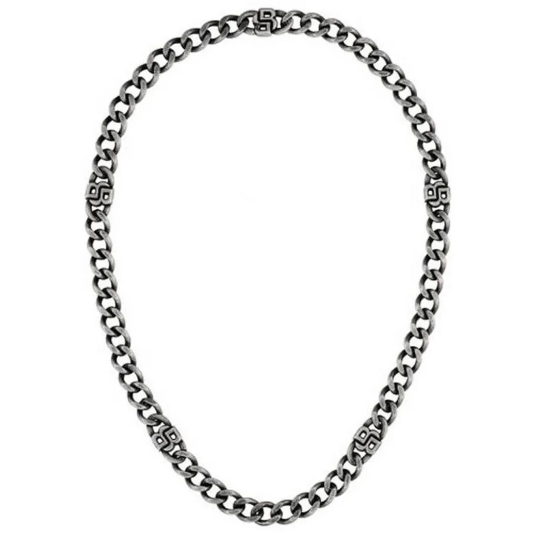 Boss Bijoux Collier Et Pendentif<Collier Homme Double B Absolute - 1580744 Acier