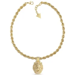 Guess Bijoux Collier Et Pendentif<Collier homme JUMN01305JWYG LION KING Acier Doré