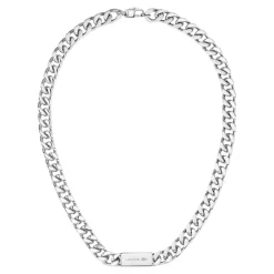Lacoste Collier Et Pendentif<Collier Homme Backhand - 2040433 Acier Argent