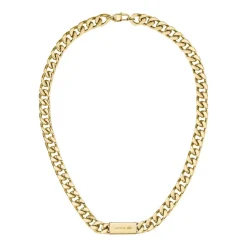 Lacoste Collier Et Pendentif<Collier Homme Backhand - 2040434 Acier Doré