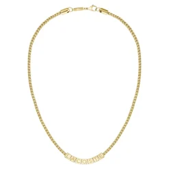 Lacoste Collier Et Pendentif<Collier Homme Script - 2040524 Acier Doré