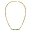 Lacoste Collier Et Pendentif<Collier Homme Script - 2040475 Acier Doré, Vert