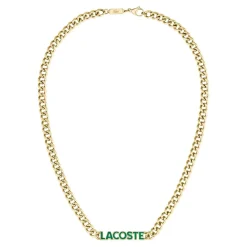 Lacoste Collier Et Pendentif<Collier Homme Script - 2040475 Acier Doré, Vert