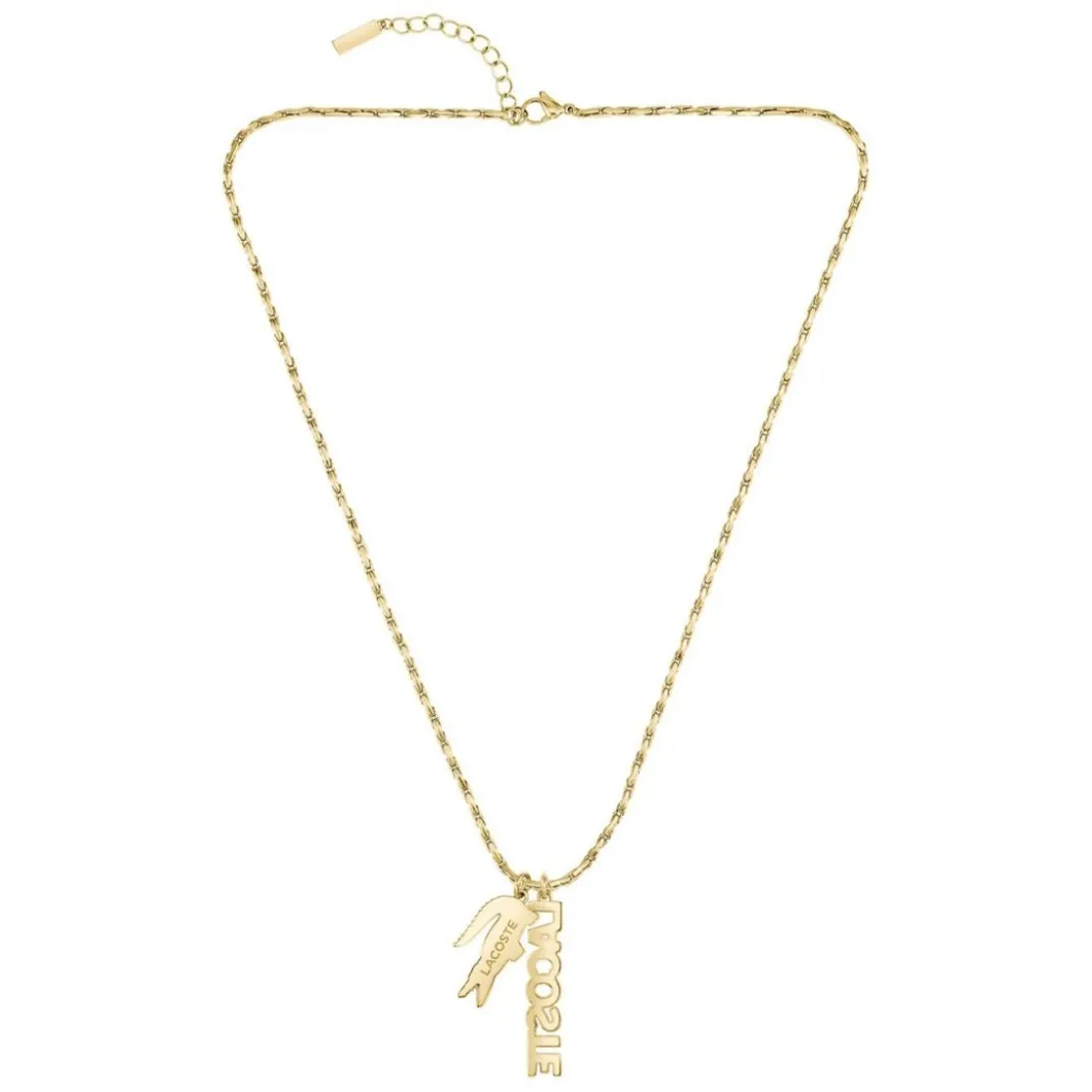 Lacoste Collier Et Pendentif<Collier Homme Umpire - 2040488 Acier Doré, Vert