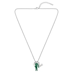 Lacoste Collier Et Pendentif<Collier Homme Umpire - 2040453 Acier Argent, Vert