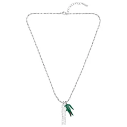 Lacoste Collier Et Pendentif<Collier Homme Umpire - 2040487 Acier Doré, Vert