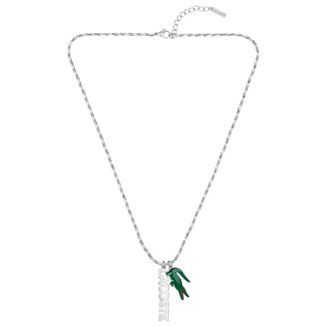Lacoste Collier Et Pendentif<Collier Homme Umpire - 2040487 Acier Doré, Vert