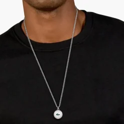 Lacoste Collier Et Pendentif<Collier Homme Vigor - 2040447 Acier Argent, Marron