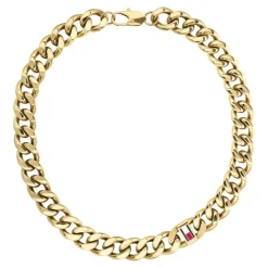 Tommy Hilfiger Bijoux Collier Et Pendentif<Collier Homme Tommy Hilfiger Wild - 2790636 Acier Doré