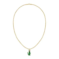 Lacoste Collier Et Pendentif<Collier Homme Arthor - 2040229 Acier Doré, Vert