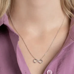 Maison de la Bijouterie Collier Et Pendentif<Collier infinity Femme Argent WYZYU345