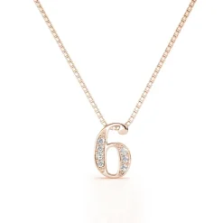 MYC-Paris Collier Et Pendentif<Collier Number 6 Finition Or Rose