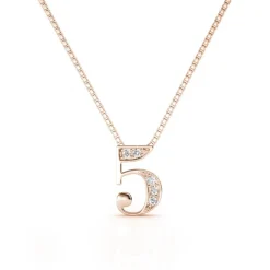 MYC-Paris Collier Et Pendentif<Collier Number 5 Finition Or Rose