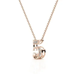 MYC-Paris Collier Et Pendentif<Collier Number 5 Finition Or Rose