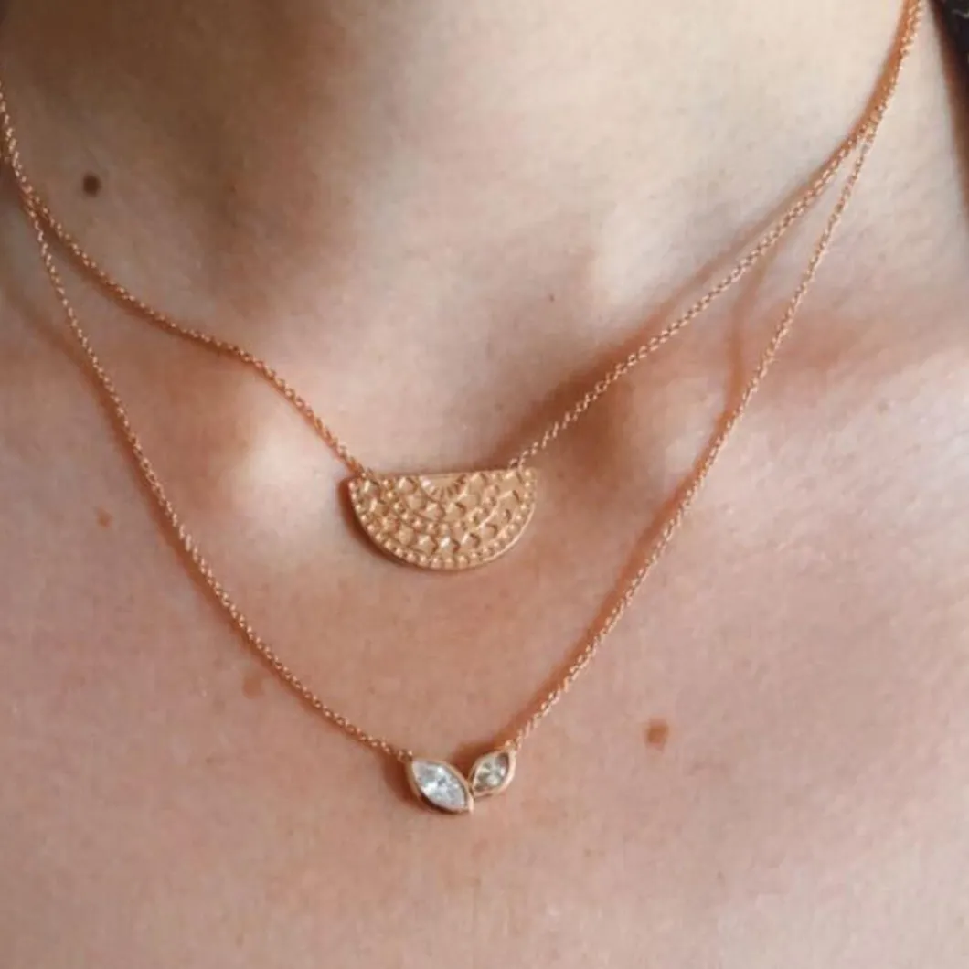 Kosma Paris Collier Et Pendentif<Collier Plaqué Or Rose BNS09556-GR Doré rose