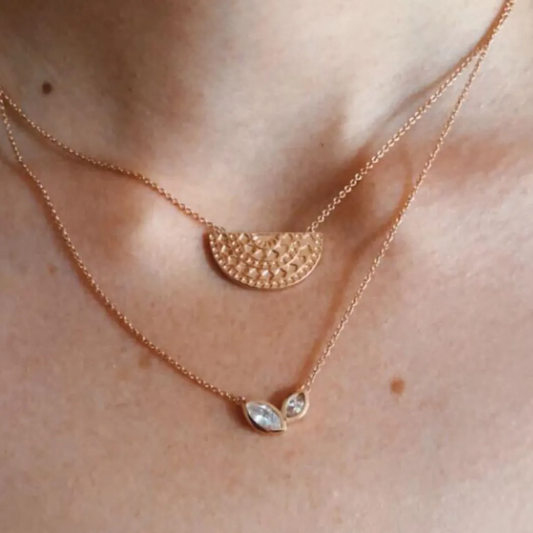 Kosma Paris Collier Et Pendentif<Collier Plaqué Or Rose BNS09556-GR Doré rose