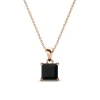 MYC-Paris Collier Et Pendentif<Collier Simple Square Or Rose et Noir