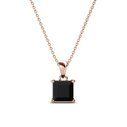 MYC-Paris Collier Et Pendentif<Collier Simple Square Or Rose et Noir