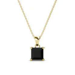 MYC-Paris Collier Et Pendentif<Collier Simple Square Or et Noir